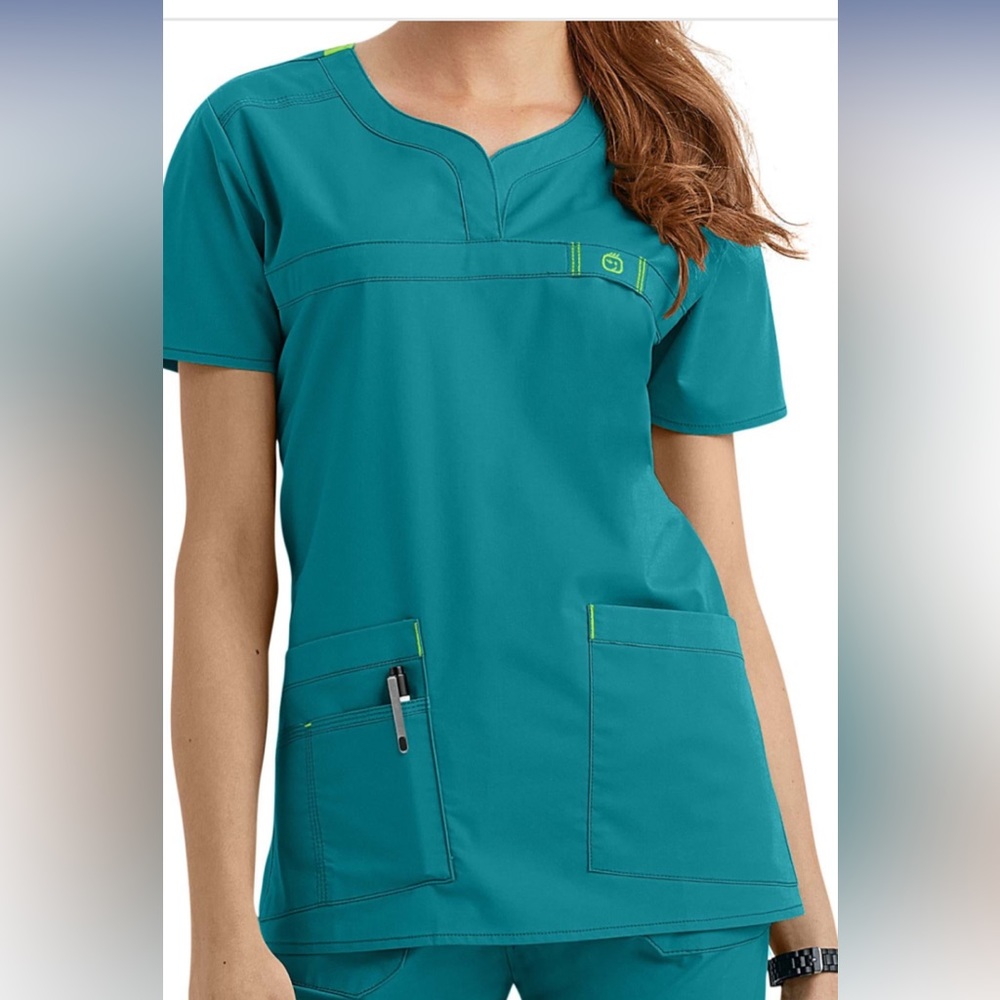 Wonder Wink Wonder Flex Scrubs Teal Large NWT